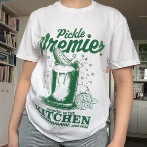 Pickle Premier White and Green T-Shirt
